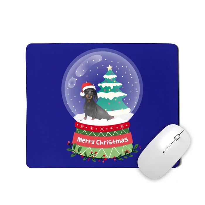 Dachshund Christmas Ornats Crystal Ball Snowy Xmas Tree Meaningful Gift Mousepad