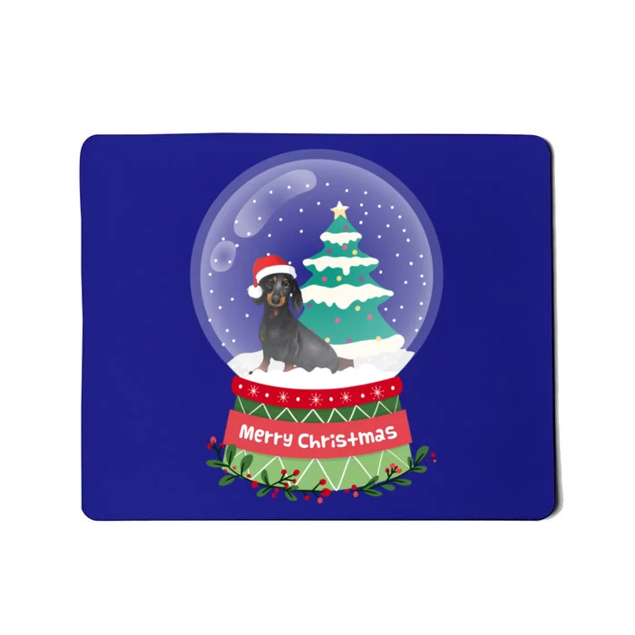 Dachshund Christmas Ornats Crystal Ball Snowy Xmas Tree Meaningful Gift Mousepad