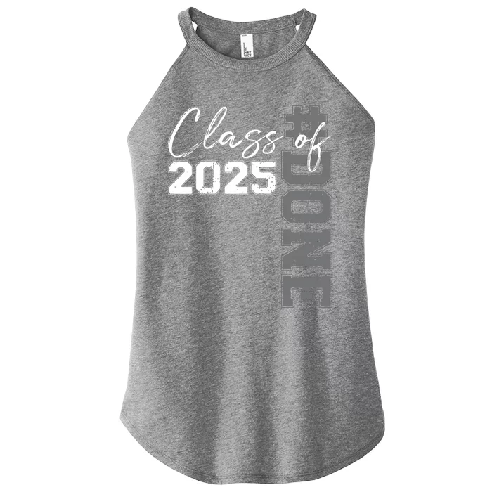 Done Class Of 2025 Graduate Funny 2025 Graduation Seniors Women’s Perfect Tri Rocker Tank