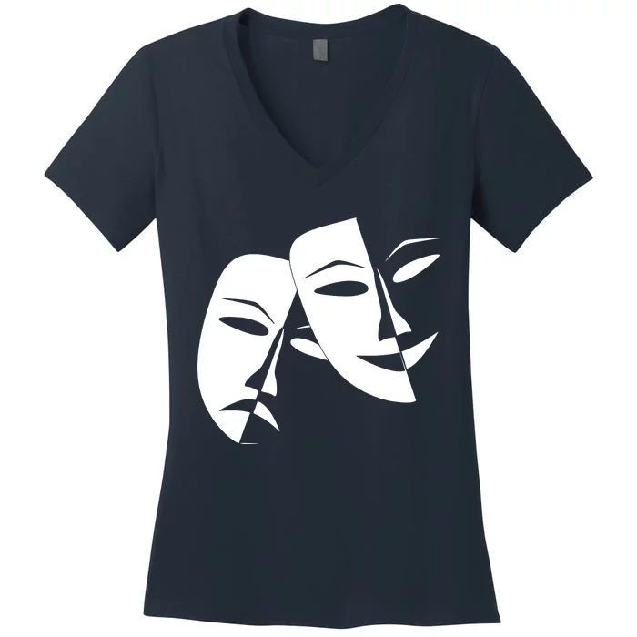 Drama Comedy Opera Cinema Women's V-Neck T-Shirt