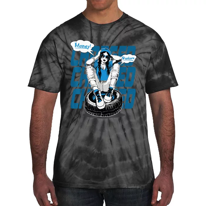 Dunkare Charged Powder Blue 9s Matching Tie-Dye T-Shirt