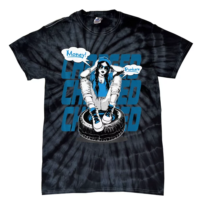 Dunkare Charged Powder Blue 9s Matching Tie-Dye T-Shirt