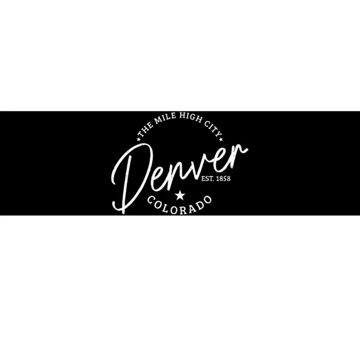 Denver Colorado Pride Mile High City Est. 1858 Denver Bumper Sticker