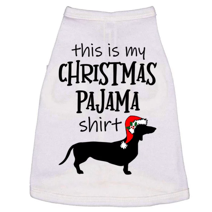 Dachshund Christmas Pajama Gift Funny Doxie Christmas Gift Doggie Tank