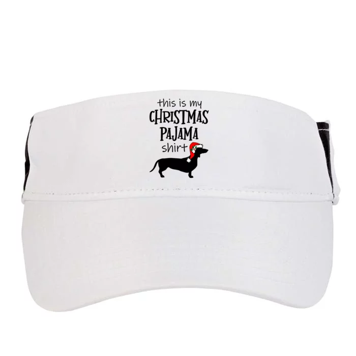 Dachshund Christmas Pajama Gift Funny Doxie Christmas Gift Adult Drive Performance Visor