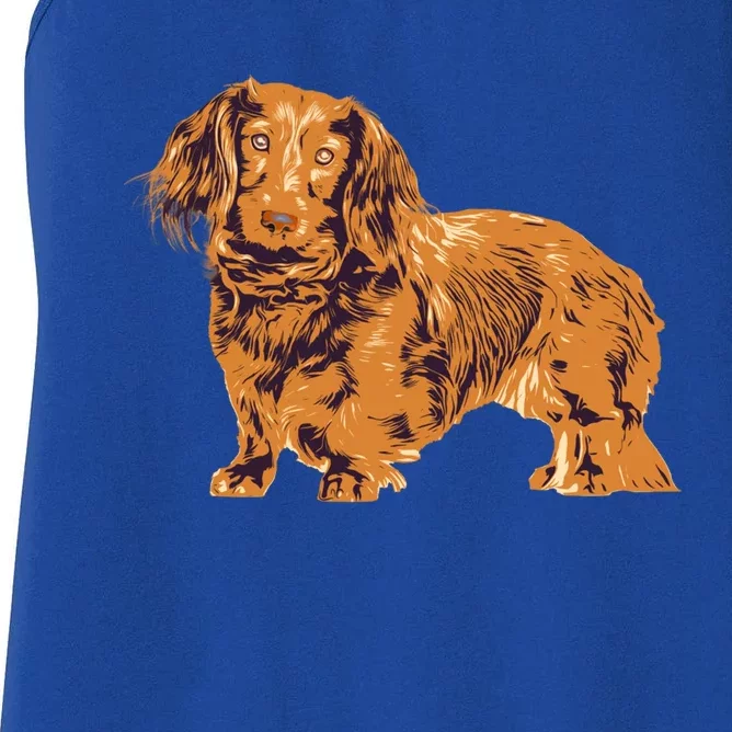 Dachshund Cute Puppy Dog Doggy Lover Gift Women's Racerback Tank