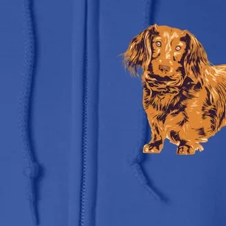 Dachshund Cute Puppy Dog Doggy Lover Gift Full Zip Hoodie