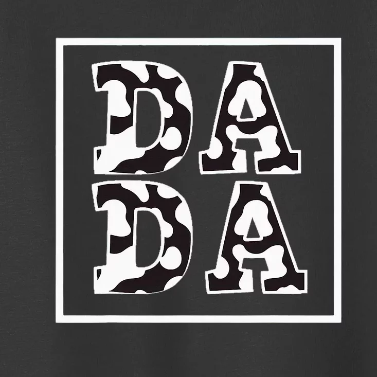 Dada Cow Print Cow Pattern Father's Day Toddler T-Shirt