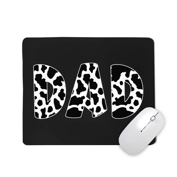 Dad Cow Print Cow Pattern Father's Day Mousepad