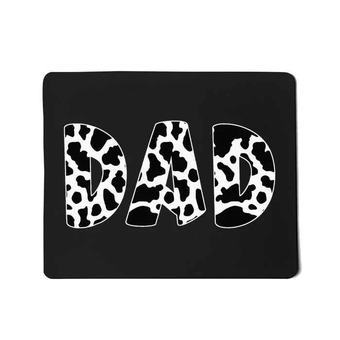 Dad Cow Print Cow Pattern Father's Day Mousepad