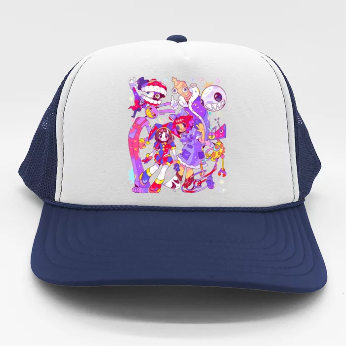 Digital Circus Pomni Funny Ragatha Jax Digitalcircus Trucker Hat