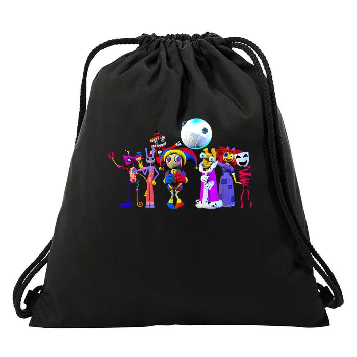 Digital Circus Pomni Funny Ragatha Caine Digitalcircus Funny Design Drawstring Bag