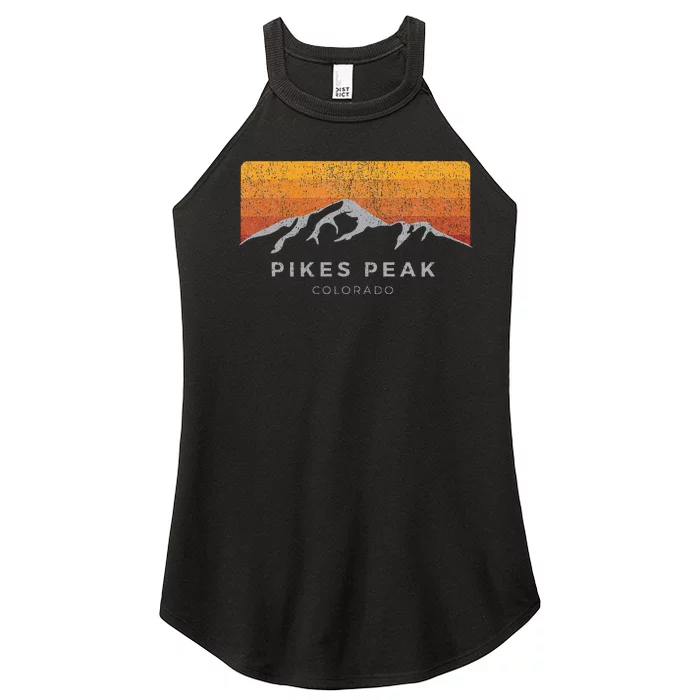 Distressed Colorado Pikes Peak Summer Edition Women’s Perfect Tri Rocker Tank