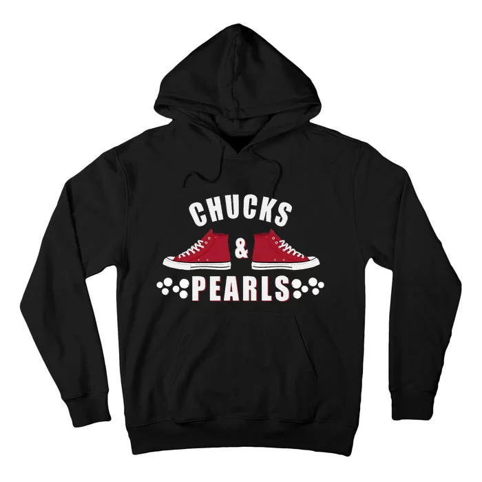 Democratic Campaign Political Rally Merch Chucks Pearls 2024 Tall Hoodie