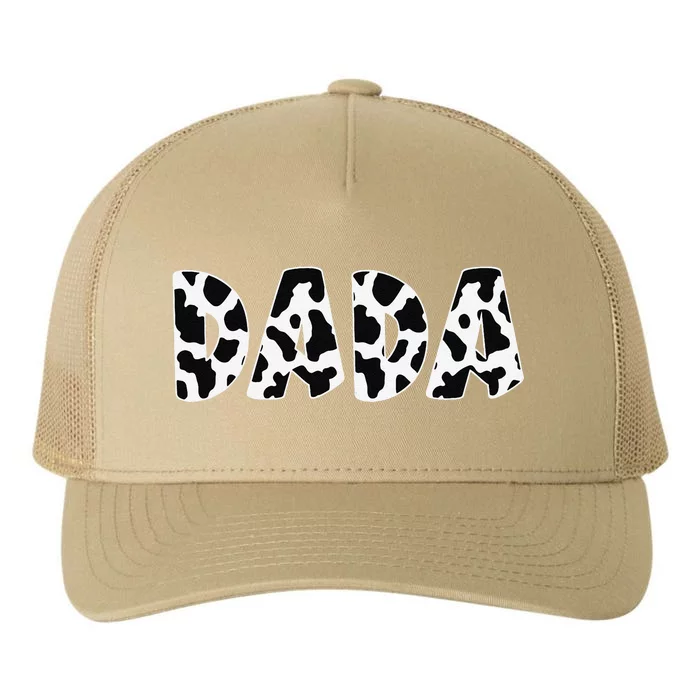 Dada Cow Print Cow Pattern Fathers Day Yupoong Adult 5-Panel Trucker Hat