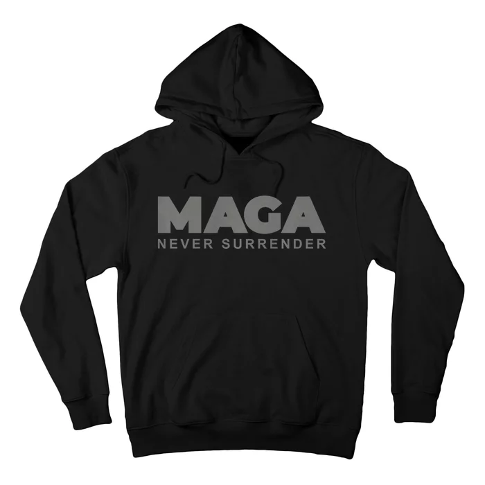 Dark Color President Trump Maga Never Surrender Usa 4th July Hoodie