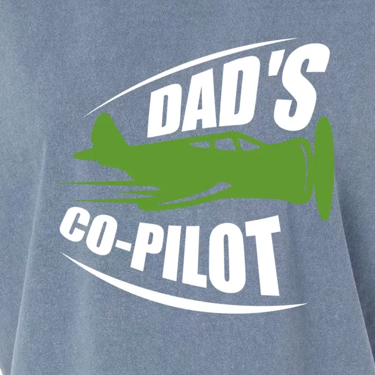 Dads Co Pilot Dad Pilot Father Son Daughter Gift Garment-Dyed Women's Muscle Tee