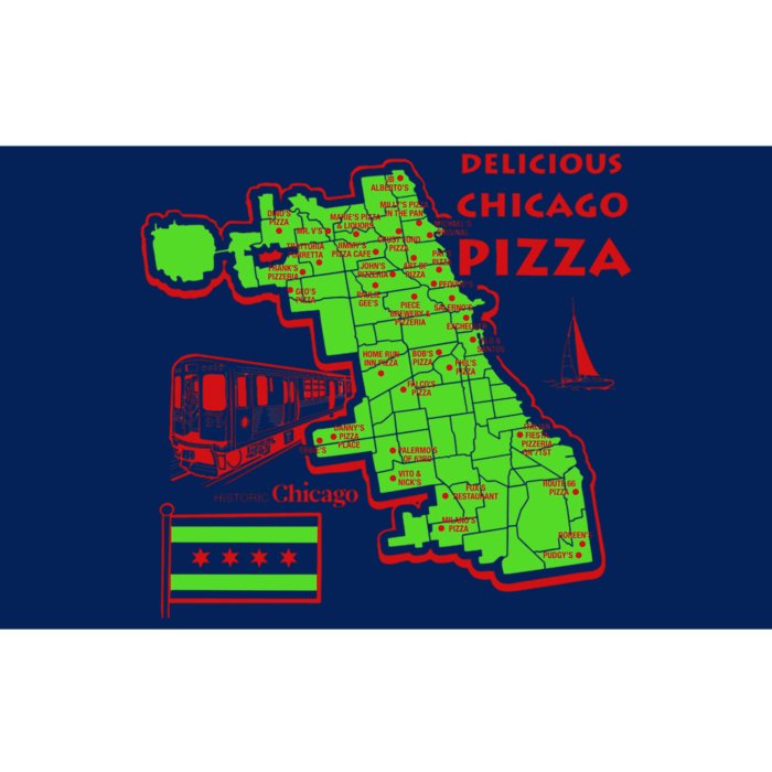 Delicious Chicago Pizza Bumper Sticker