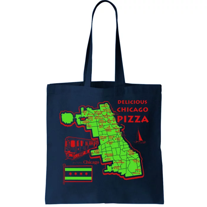 Delicious Chicago Pizza Tote Bag