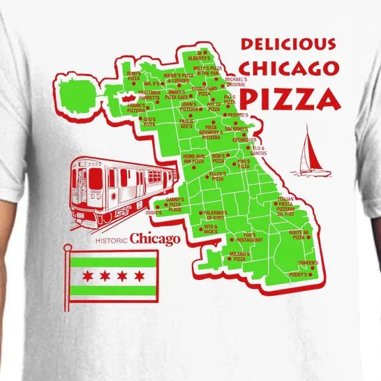 Delicious Chicago Pizza Pajama Set