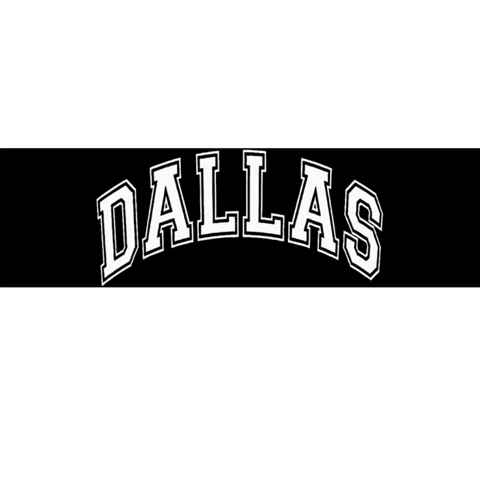 Dallas City Pride Retro Design Bumper Sticker