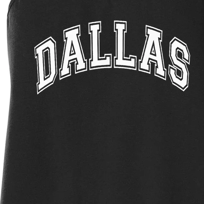 Dallas City Pride Retro Design Women's Racerback Tank