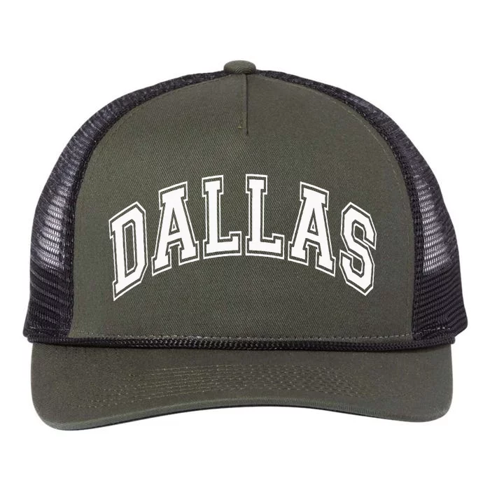 Dallas City Pride Retro Design Retro Rope Trucker Hat Cap