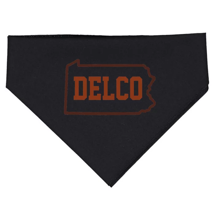 Delco County Pennsylvania Philadelphia Lovers Fan Gift USA-Made Doggie Bandana