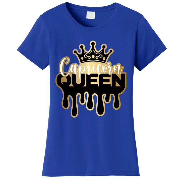 Dripping Capricorn Queen Zodiac Gift Women's T-Shirt