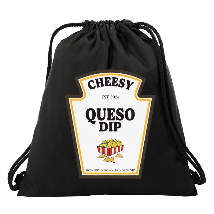 Delicious Cheesy Queso Dip Condiment Costume Party Matching Drawstring Bag