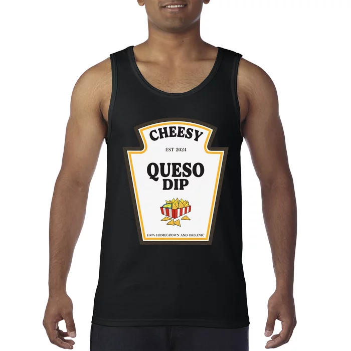 Delicious Cheesy Queso Dip Condiment Costume Party Matching Tank Top