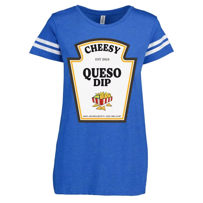 Delicious Cheesy Queso Dip Condiment Costume Party Matching Enza Ladies Jersey Football T-Shirt