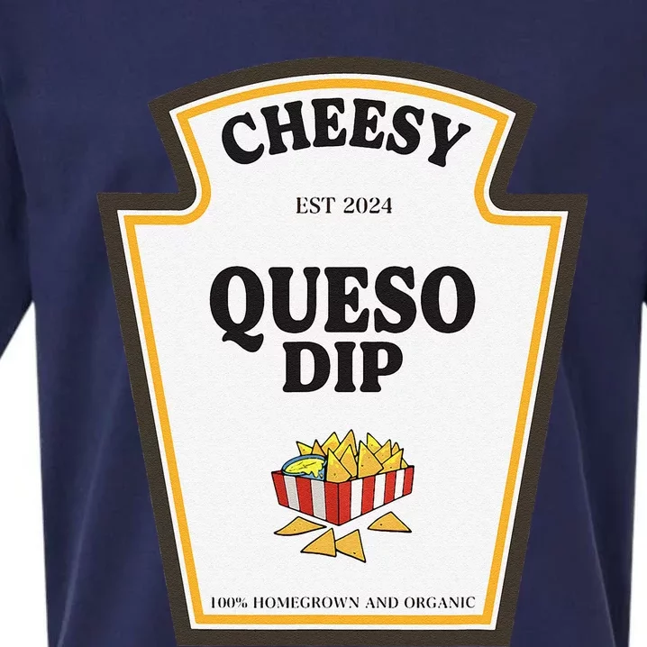 Delicious Cheesy Queso Dip Condiment Costume Party Matching Sueded Cloud Jersey T-Shirt