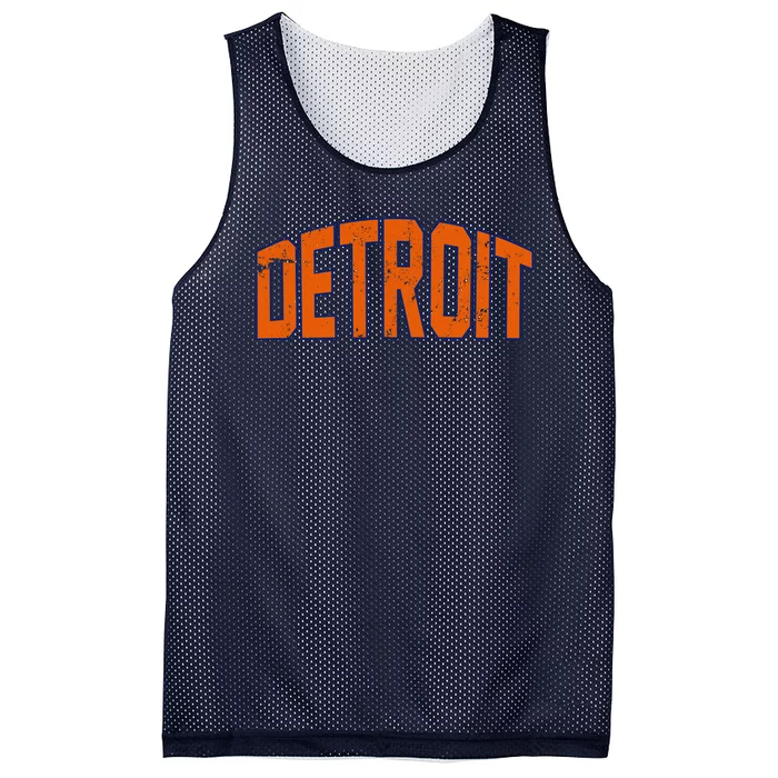 Detroit City Retro Vintage Mesh Reversible Basketball Jersey Tank