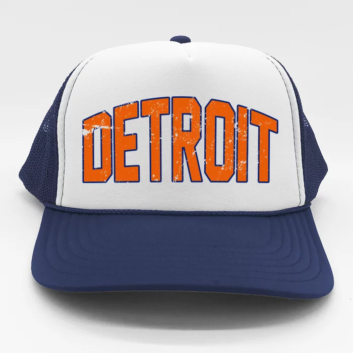 Detroit City Retro Vintage Trucker Hat