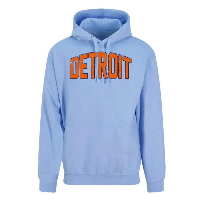 Detroit City Retro Vintage Unisex Surf Hoodie