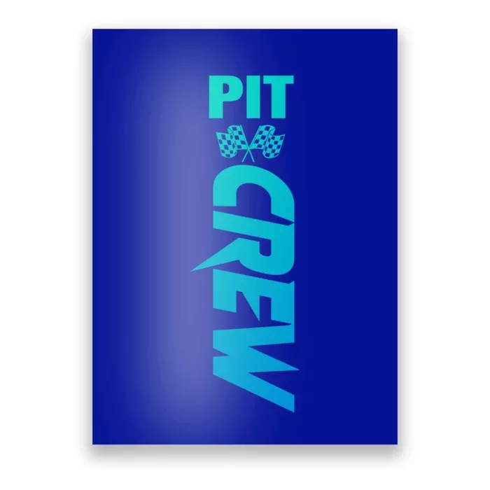 Dirt Car Racing Racetrack Speedway Race Car Team Pit Crew Cute Gift Poster