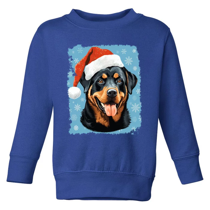 Dog Cute Rottweiler Christmas Great Gift Toddler Sweatshirt