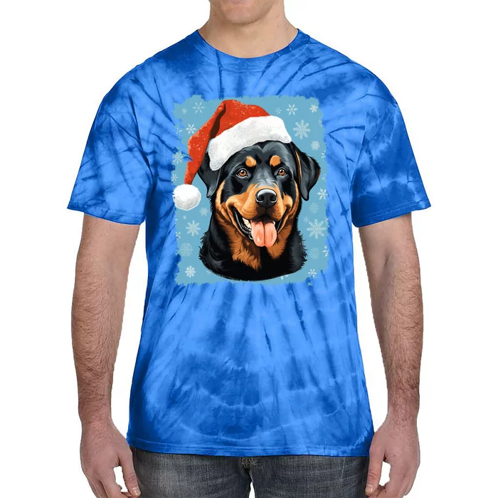 Dog Cute Rottweiler Christmas Great Gift Tie-Dye T-Shirt