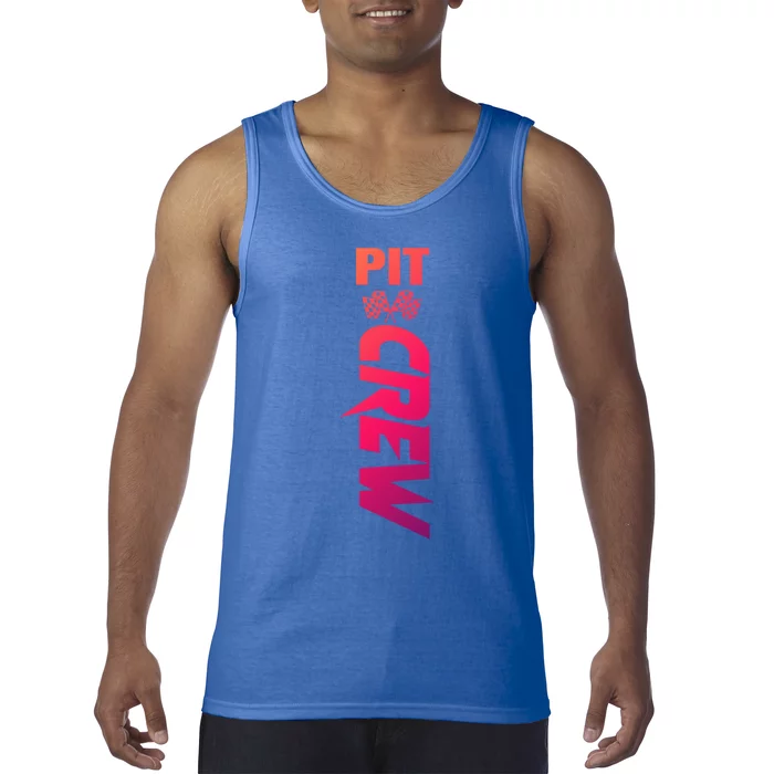 Dirt Car Racing Racetrack Speedway Race Car Team Pit Crew Cute Gift Tank Top