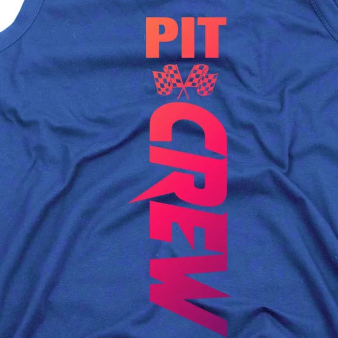 Dirt Car Racing Racetrack Speedway Race Car Team Pit Crew Cute Gift Tank Top