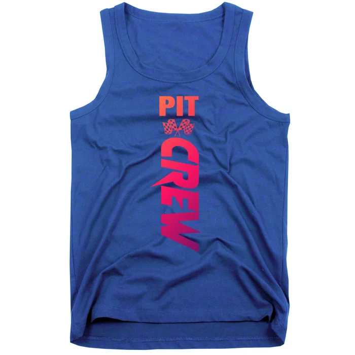 Dirt Car Racing Racetrack Speedway Race Car Team Pit Crew Cute Gift Tank Top