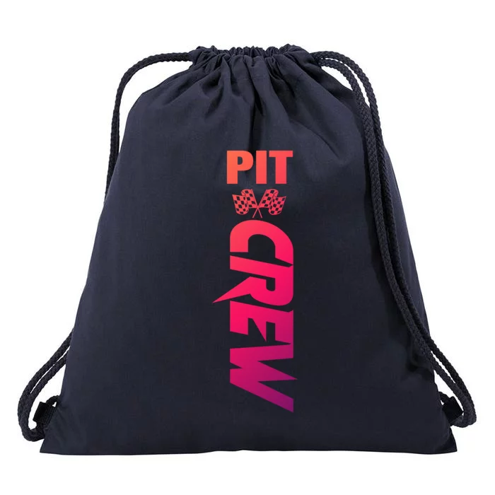 Dirt Car Racing Racetrack Speedway Race Car Team Pit Crew Cute Gift Drawstring Bag