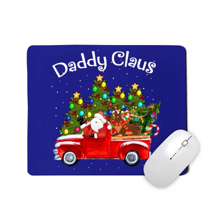 Daddy Claus Riding Car Santa Pickup Reindeer Christmas Tree Funny Gift Mousepad