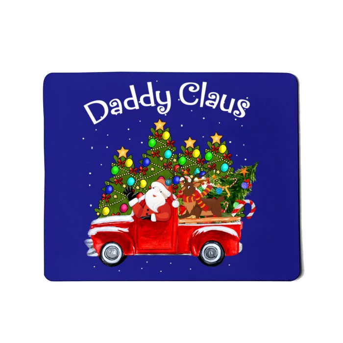 Daddy Claus Riding Car Santa Pickup Reindeer Christmas Tree Funny Gift Mousepad