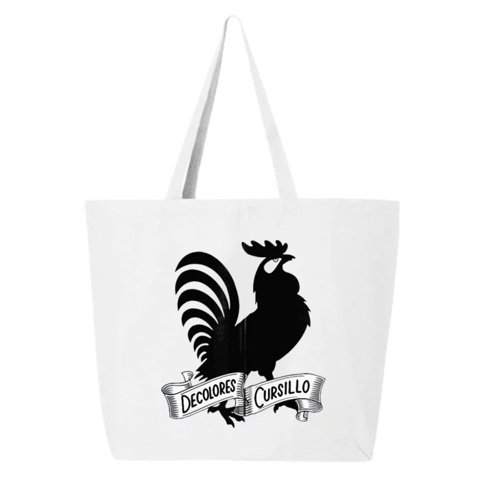 DeColores Cursillo Rooster With Banner Faith Religion 25L Jumbo Tote