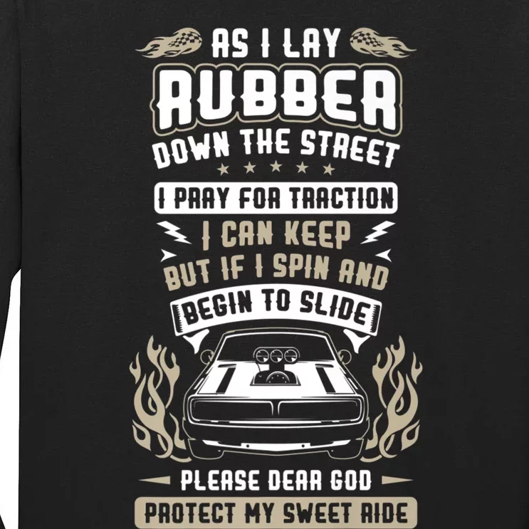 Drag Car Racing Prayer Tall Long Sleeve T-Shirt