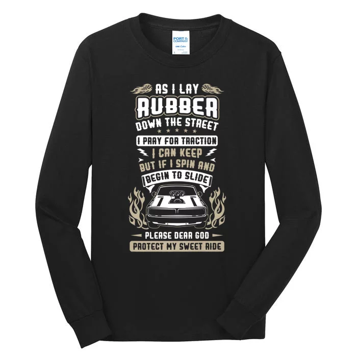 Drag Car Racing Prayer Tall Long Sleeve T-Shirt