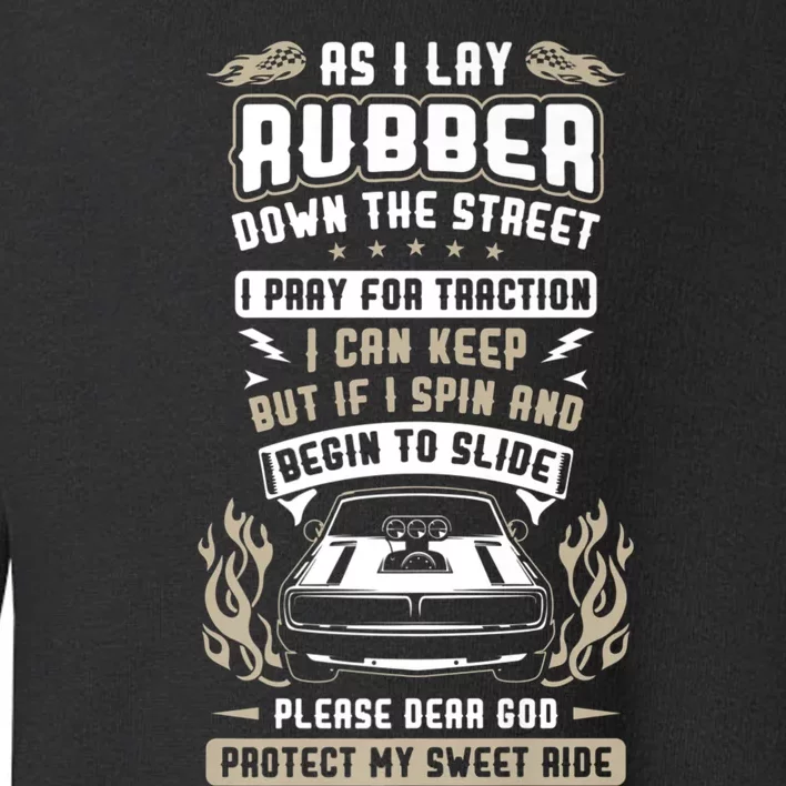 Drag Car Racing Prayer Toddler Sweatshirt