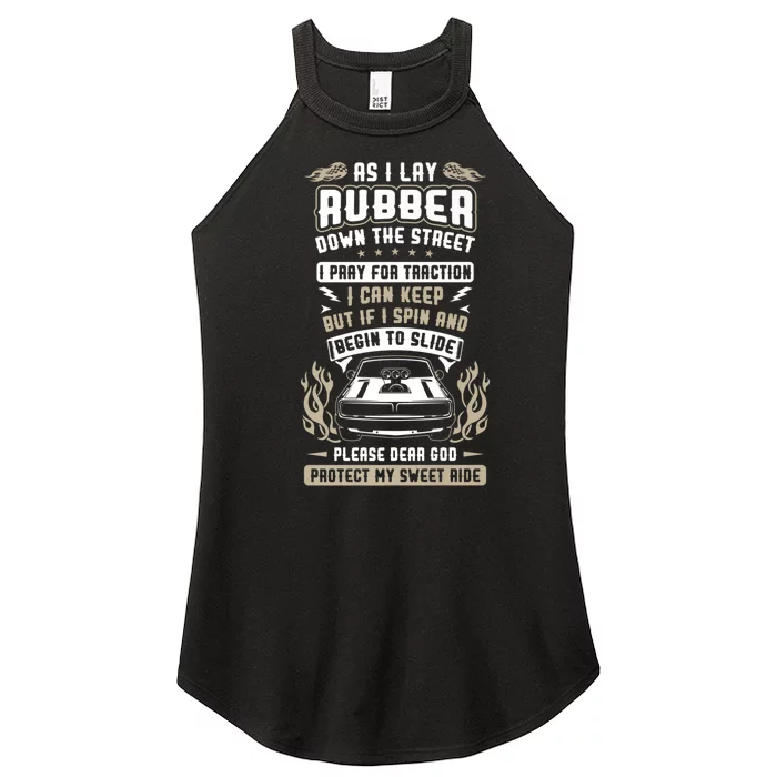 Drag Car Racing Prayer Women’s Perfect Tri Rocker Tank